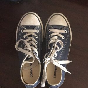 Navy girls Converse size 1